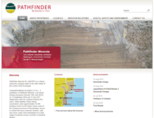 Tablet Screenshot of pathfinderminerals.com